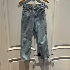 Classic Blue Wedgie Straight Levi’s Denim Jeans